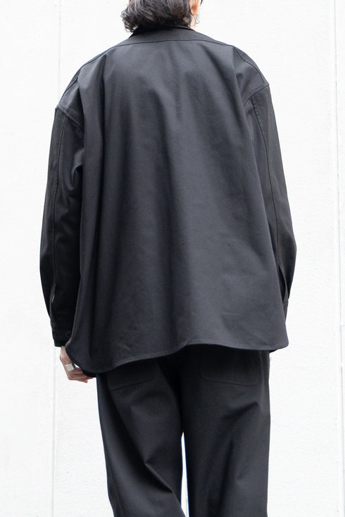 【SHEIK YERBOUTI】"OVER-FIT COTTON DUCK MILITARY SHIRT"